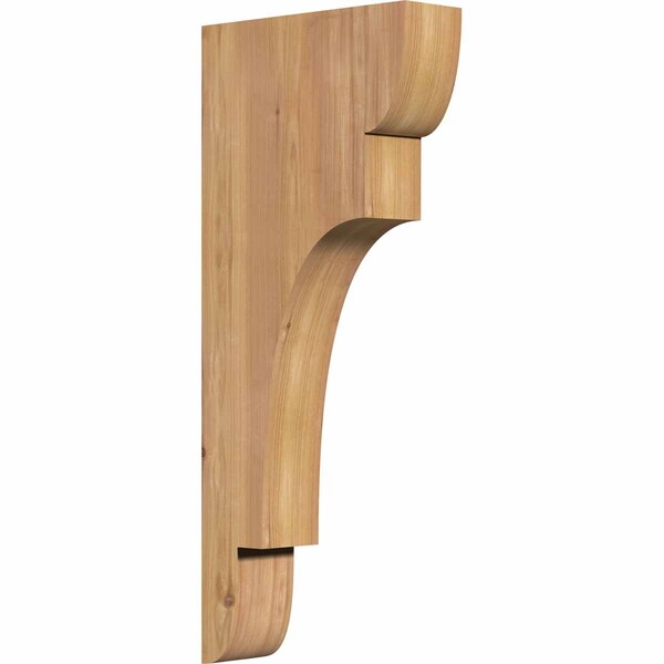 Ekena Millwork New Brighton Smooth Corbel, Western Red Cedar, 3 1/2"W x 12"D x 28"H COR04X12X28NEB00SWR - main
